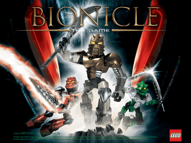 Bionicle title screen for Xbox